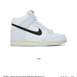 Nike High-Top Sneakers in White and Black